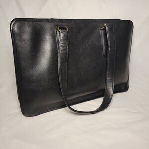 Vintage Coach Marketing Tote | Black Leather Briefcase | Made in NYC